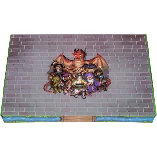  Castle Moat Hard Mouse Pad with LED Lighting Effects - Large Speed Surface with Backlit Perimeter and Logo for Gaming