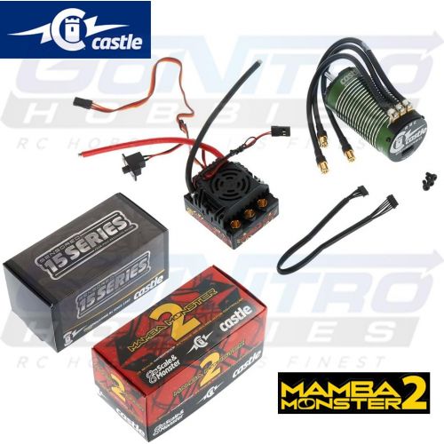  Castle Creations Monster 2 1:8Th 25V Esc Waterproof with 2200Kv Sensored Motor