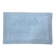 Castle Hill Bella Napoli 100% Cotton Reversible Bath Rug 20X30 Light Blue