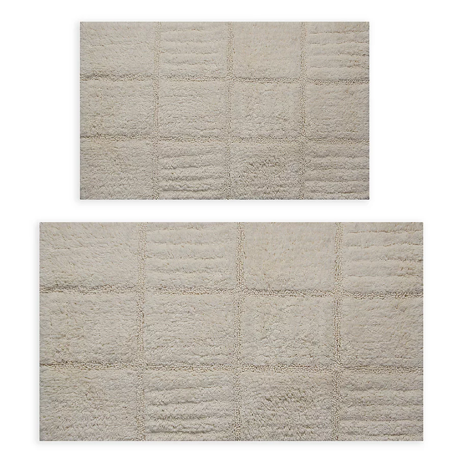 /Castlehill 21 x 34 and 24 x 40 Chakkar Board Bath Rug (Set of 2)