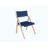 Casual Lavi Furniture Office Furniture Wooden Chair Foldable Chairs for Home and Offices use (Blue)