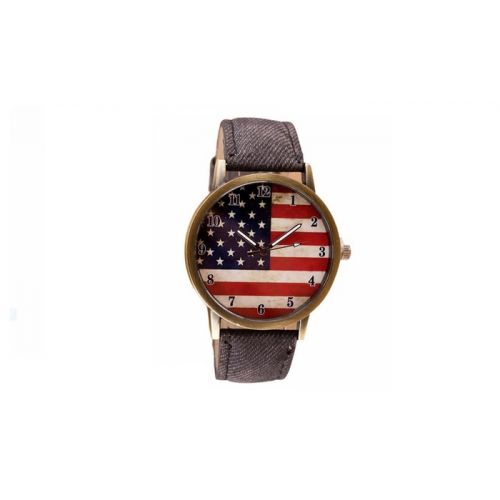  Casual American Flag Dress Quartz Watch