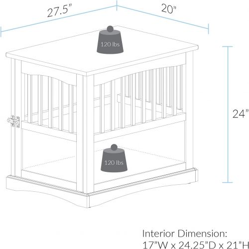  Casual Home Wooden Pet Crate