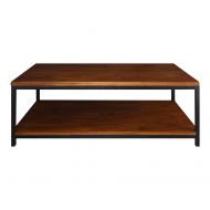 Casual Home Metro Coffee Table with Black Frame, Mocha