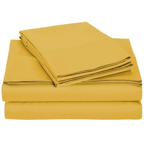  Casual Living Microfiber Sheet Set, Queen, Honey Mustard