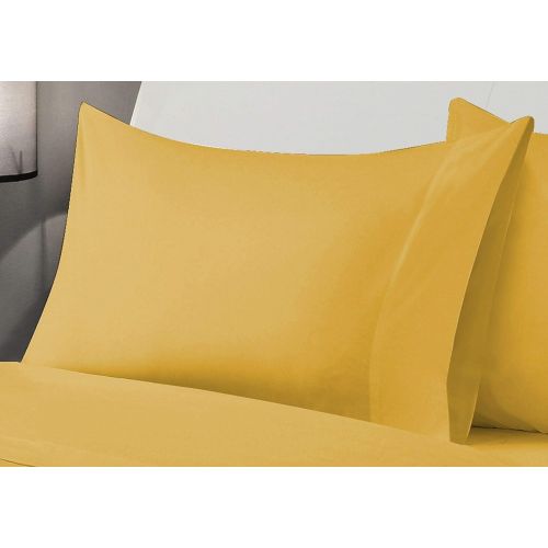  Casual Living Microfiber Sheet Set, Queen, Honey Mustard