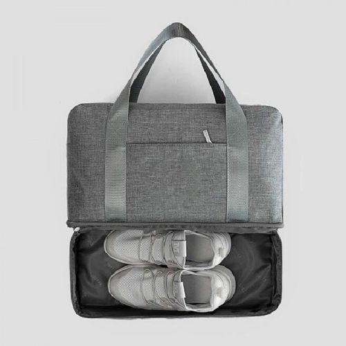  Casual-Life Fabric Waterproof Large Capacity Travel Bag Double Layer Beach Bag Portable Duffle Bags,Green