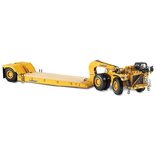  Cat 784C Tractor with Towhaul Trailer (1:50 Scale), Caterpillar Yellow