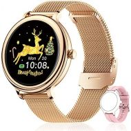 [아마존베스트]CatShin Womens Smartwatch, Fitness Watch Tracker, Waterproof, Touchscreen Fitness Watch for Women with Activity Tracker, Heart Rate Monitor, Sleep Monitor, Pedometer, for iOS / Android Mob