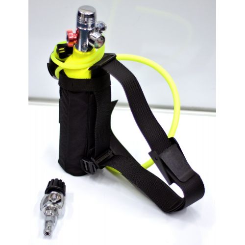  Catalina DXDIVER Bailout Pony Bottle Diving Kit with Nylon Belt - Hose - 13 cf Tank - SPG Gauge - Regulator - Fill Adapter - Spare Secondary Air Scuba Dive Egressor