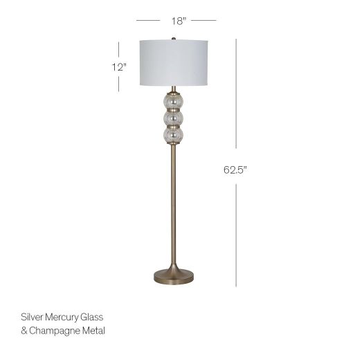 Catalina Lighting 20709-001 20727-000 Metal Stick Floor Lamp, with with Bulb,