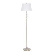 Catalina Lighting 21898-000 Classic Crystal Stacked Ball Floor Lamp, Brushed Nickel