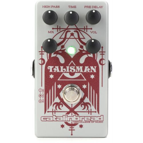  Catalinbread Talisman Plate Reverb Pedal with Patch Cables