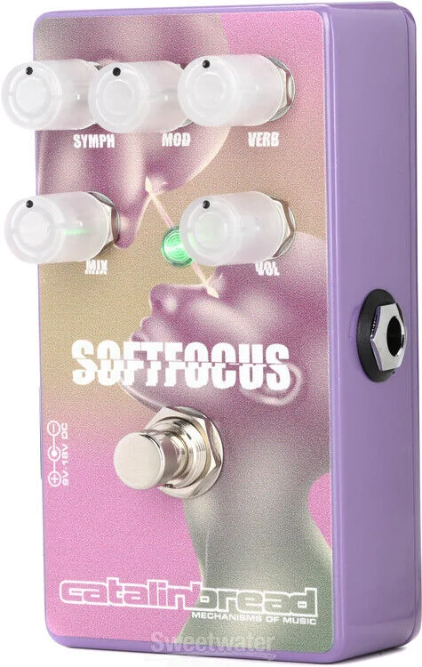  Catalinbread Soft Focus Shoegaze Reverb Pedal with Chorus, Modulation, and Octave-up - Shoegaze Purple, Sweetwater Exclusive