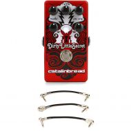 Catalinbread Dirty Little Secret Red Foundation Overdrive Pedal with Patch Cables