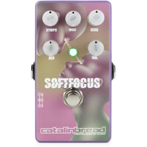  Catalinbread Soft Focus Shoegaze Reverb Pedal with Patch Cables - Shoegaze Purple, Sweetwater Exclusive