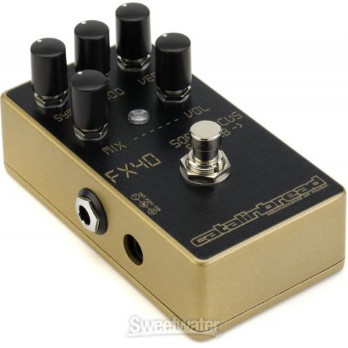  Catalinbread Soft Focus Shoegaze Reverb Pedal with Chorus, Modulation, and Octave-up - Gold