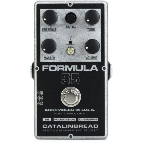  Catalinbread Formula No. 55 Tweed Deluxe-style Overdrive Pedal with Patch Cables