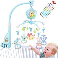 Caterbee caterbee Baby Crib Mobile for Pack and Play, Crib mobiles for boy kit with Lights and Music, Remote, Projector,Stand, Newborn Gift for Stroller Accessories. Materials:ABS+Plastic(B