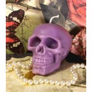 Catfishcreekcandles Beeswax Purple Skull Candle Choice Of Color