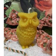 /Catfishcreekcandles Beeswax Owl Candle