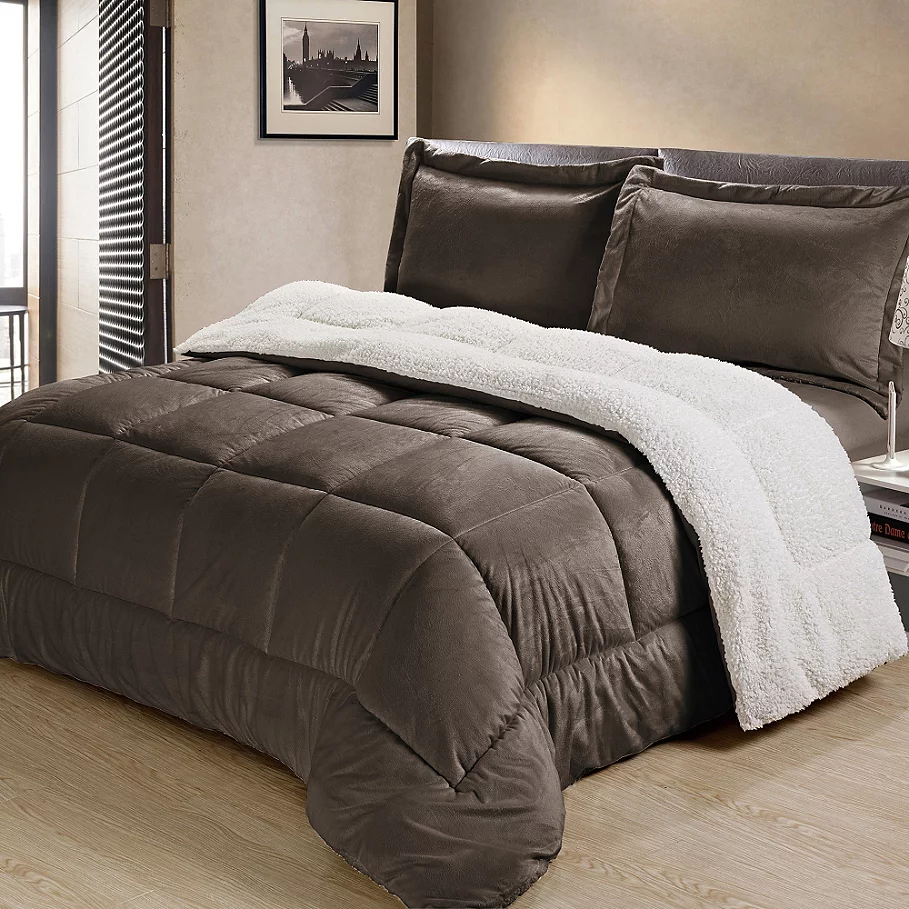 Sherpa Down Alternative Comforter Set