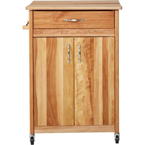  Catskill Craftsmen Butcher Block Cart with Flat Doors