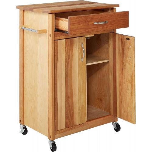  Catskill Craftsmen Butcher Block Cart with Flat Doors