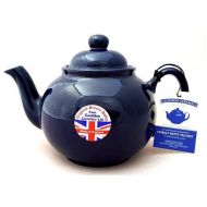 Cauldon Ceramics Hand made Original 6 Cup Brown Betty Teapot in Cobalt Blue (Cobalt betty)