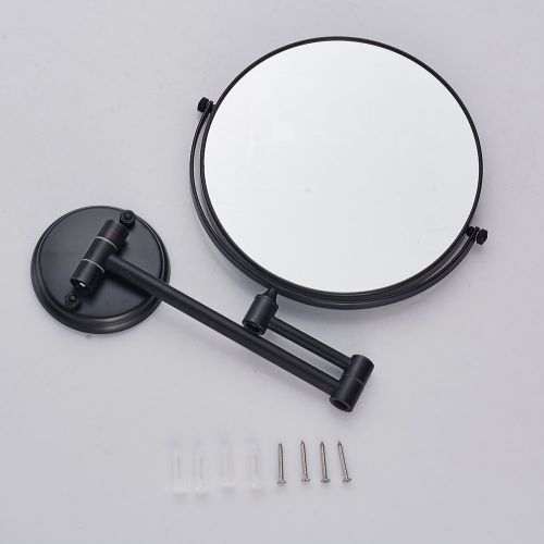  Cavoli Oil Rubbed Bronze Wall Mounted Mirror with 10x Magnification for Bathroom& Vanity,8 Inch Two-Sided Swivel,12 Extension(8in,10x)