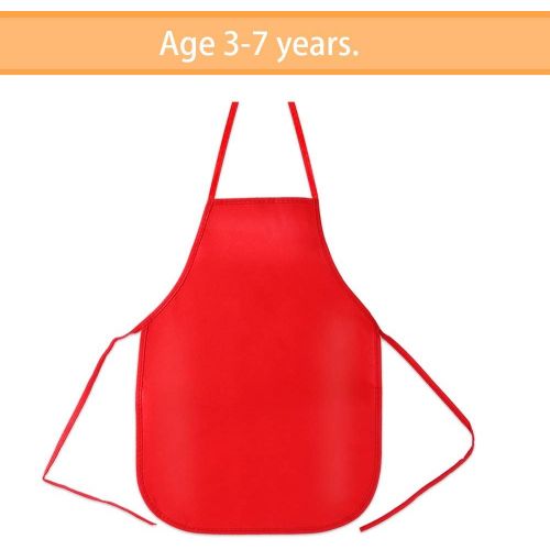  [아마존베스트]Caydo 30 Pieces Painting Apron for Kids Ages 3 to 7 Years Preschool, in Painting, Kitchen, Classroom, Community Event, Crafts and Art Painting Activity