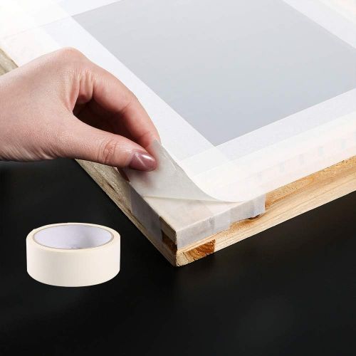  Caydo 20 Pieces Screen Printing Starter kit Include Instructions, 10 x 14 Inch Wood Silk Screen Printing Frame with 110 White Mesh, Screen Printing Squeegees, Inkjet Transparency F