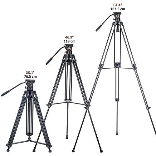  [아마존베스트]Cayer Twin Tube Video Tripod System