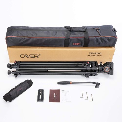  [아마존베스트]Cayer Twin Tube Video Tripod System