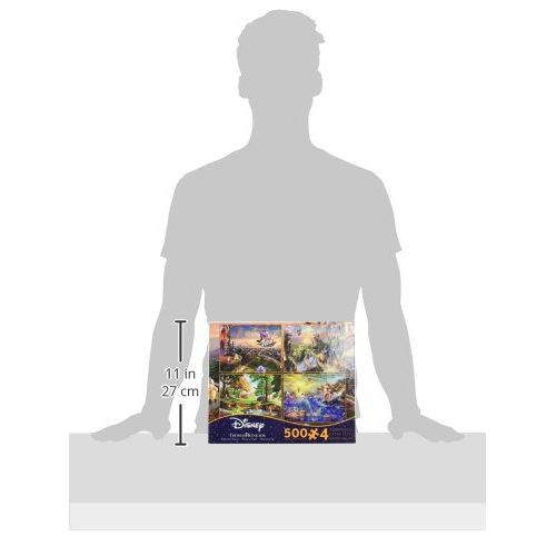  Ceaco Thomas Kinkade 4-in-1 Multi Pack Disney Puzzles (500 Piece)