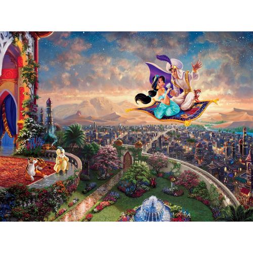  Ceaco Thomas Kinkade Disney Princess Aladdin Jigsaw Puzzle (300 Piece)