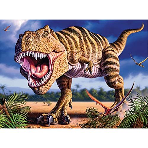  Ceaco Dino Glow in The Dark TRex Puzzle (100 Piece)