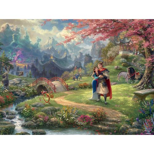  Ceaco Thomas Kinkade The Disney Collection Mulan Jigsaw Puzzle, 750 Pieces