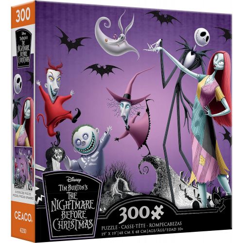  Ceaco Disney 300 Oversized Piece Nightmare Before Christmas Holiday Jigsaw Puzzle, Lets Dance