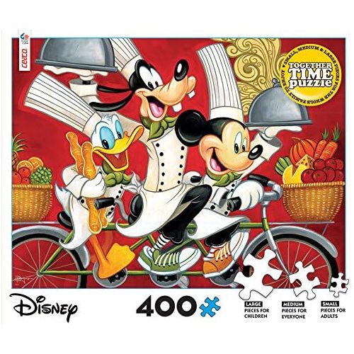  Ceaco Disney / Pixar Together Time Collection, 400 Pieces Small Medium Large Sizes for All Ages Donald Duck, Goofy, and Mickey Mouse