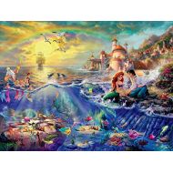Ceaco 750 Piece Thomas Kinkade Disney Collection The Little Mermaid Jigsaw Puzzle, Kids and Adults