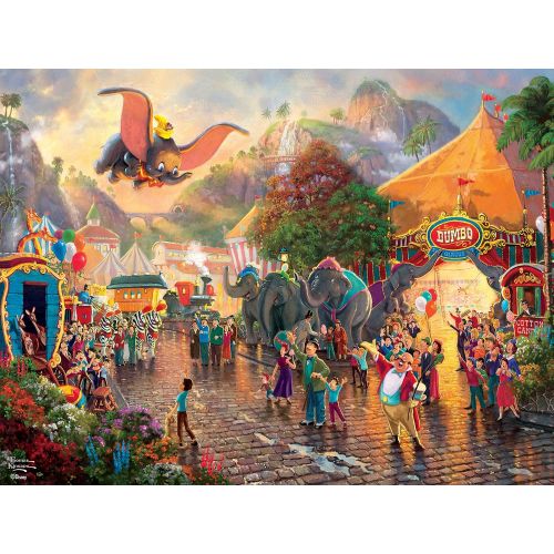  Ceaco Thomas Kinkade Disney Princess Collection Dumbo Jigsaw Puzzle, 300 Pieces Multi colored, 5