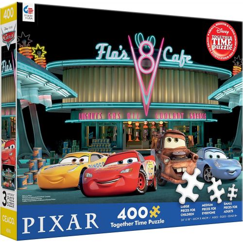  Ceaco Disney/Pixar Together Time Collection, 400 Pieces Small Medium Large Sizes for All Ages Cars V8 Cafe