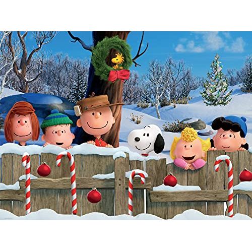  Ceaco Disney 400 Piece Together Time Holiday Jigsaw Puzzle, Fence, (3) Piece Sizes Standard, Medium, and Oversized