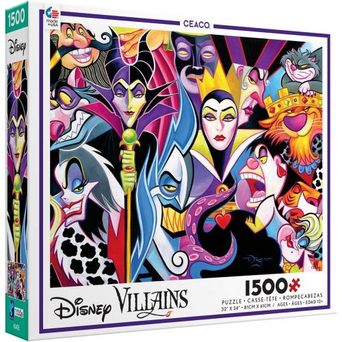  Ceaco Disney Villains Jigsaw Puzzle, 1500 Pieces