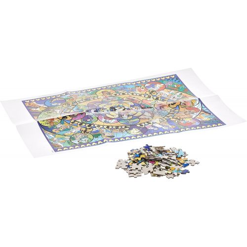  Ceaco Disney Classics II Oval Stained Glass Jigsaw Puzzle, 1500 Pieces, 5