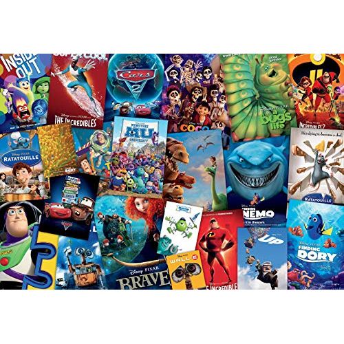  Ceaco 2000 Piece Disney / Pixar Movie Posters Jigsaw Puzzle, Kids and Adults, 5