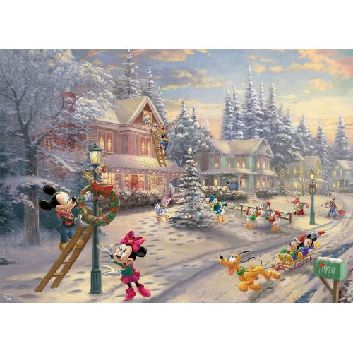  Ceaco Thomas Kinkade Mickey’S Victorian Christmas Puzzle 1000Piece