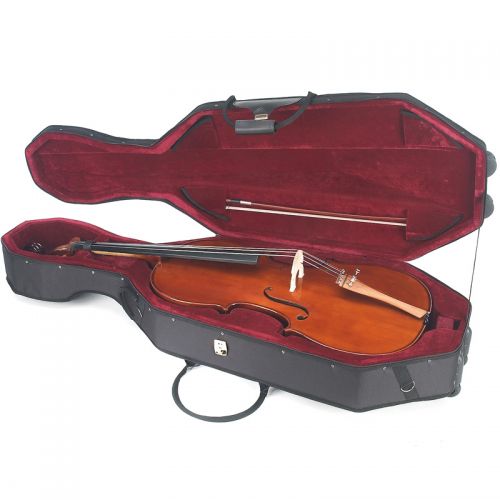  Cecilio CCO-300 Solid Wood Cello with Hard & Soft Case 44 (Full Size)