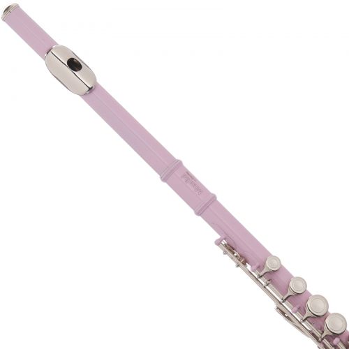  Mendini by Cecilio MFE-PK Pink Lacquer C Flute with Stand, Tuner, 1 Year Warranty, Case, Cleaning Rod, Cloth, Joint Grease, and Gloves